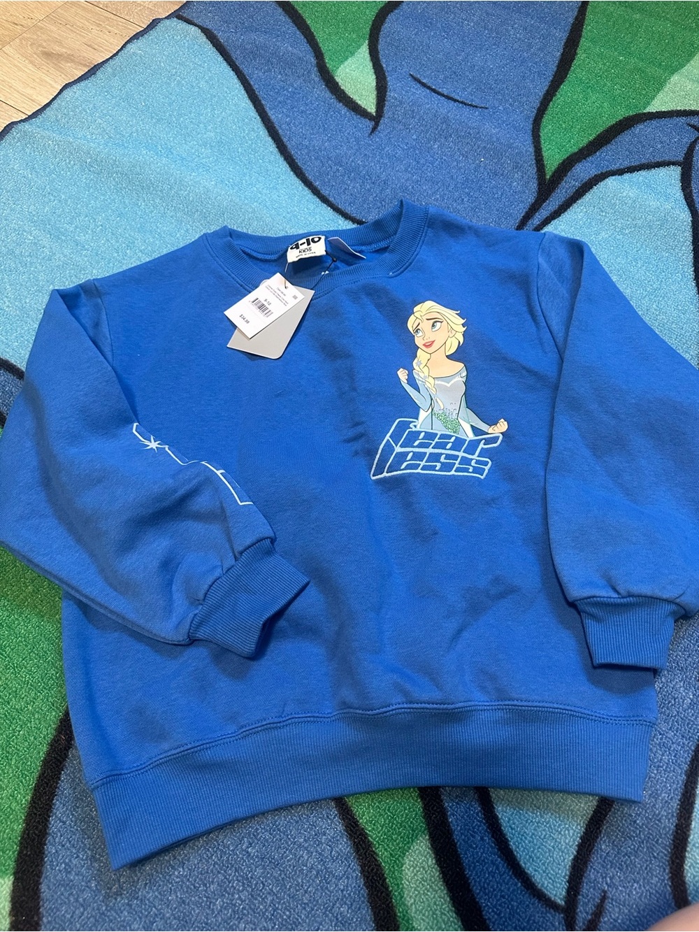 Cotton On Bright Blue Kids' Sweatshirt with Character Graphic